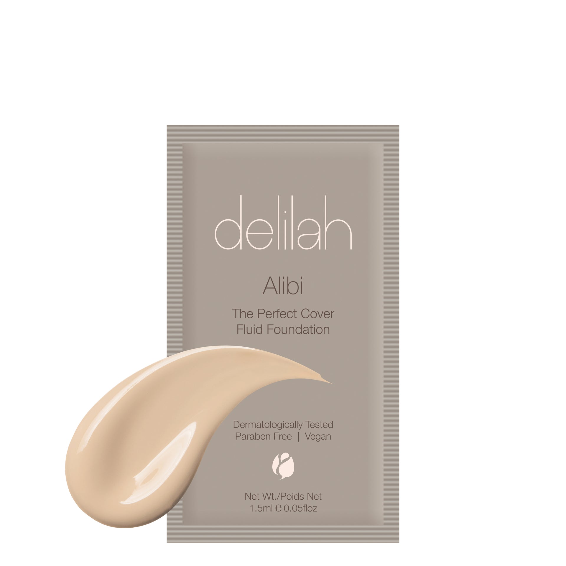 SAMPLE SACHET | Alibi The Perfect Cover Fluid Foundation – delilah